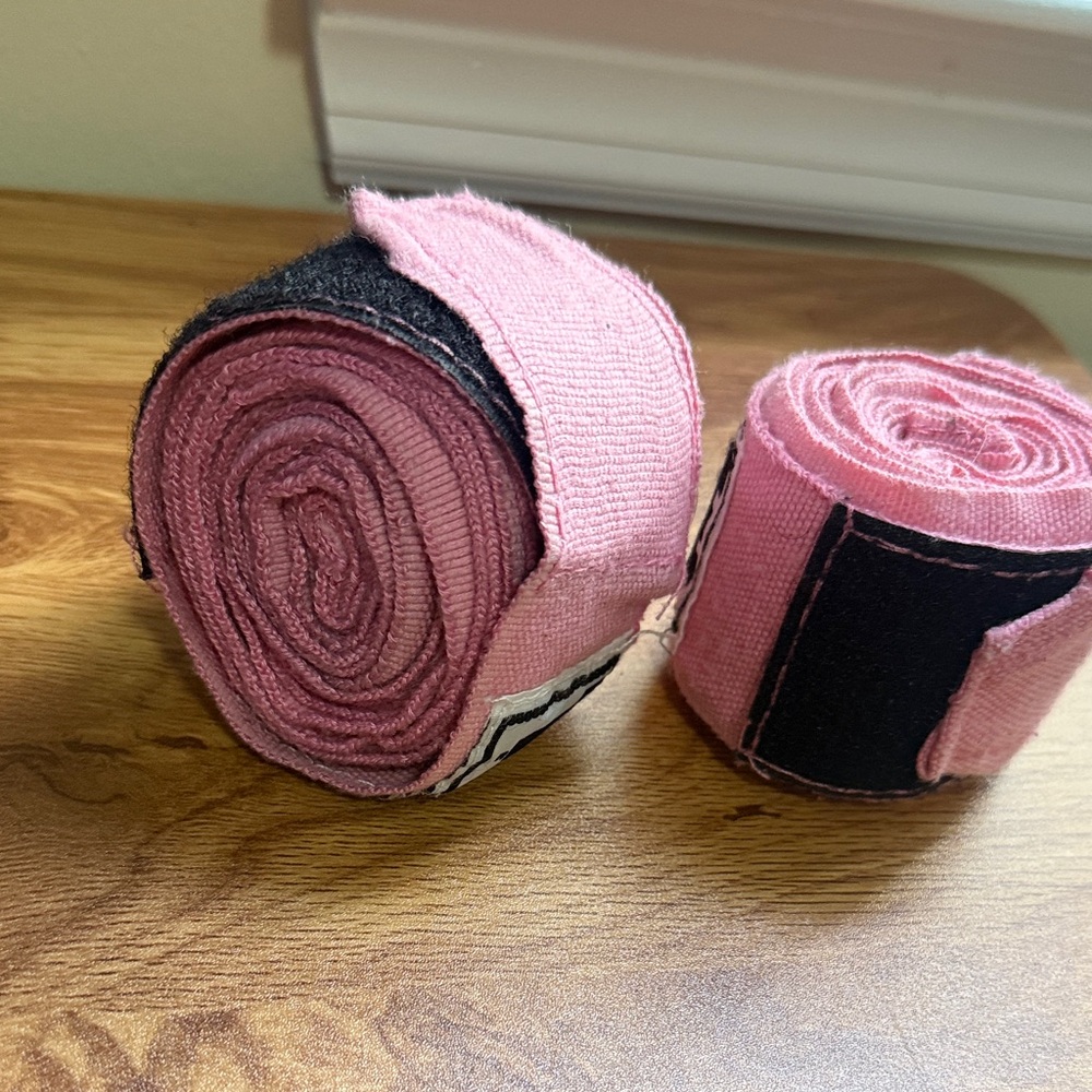 TITLE Boxing Pink Hand Wraps - Picture 6 of 6